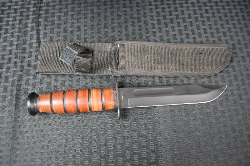 Wood Handled Bowie Style Knife