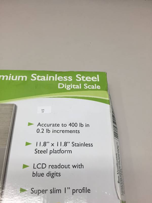 lot 17 image: TAYLOR PREMIUM STAINLESS STEEL DIGITAL SCALE