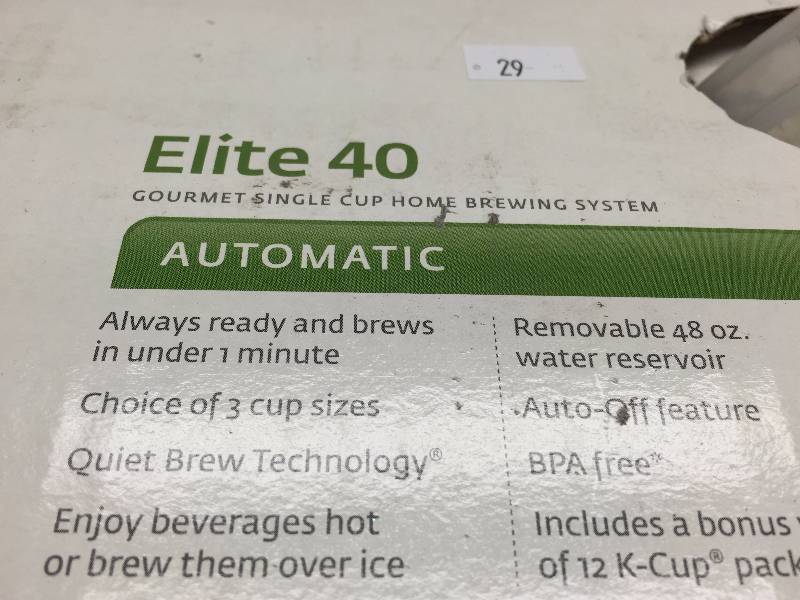 lot 29 image: KEURIG ELITE 40