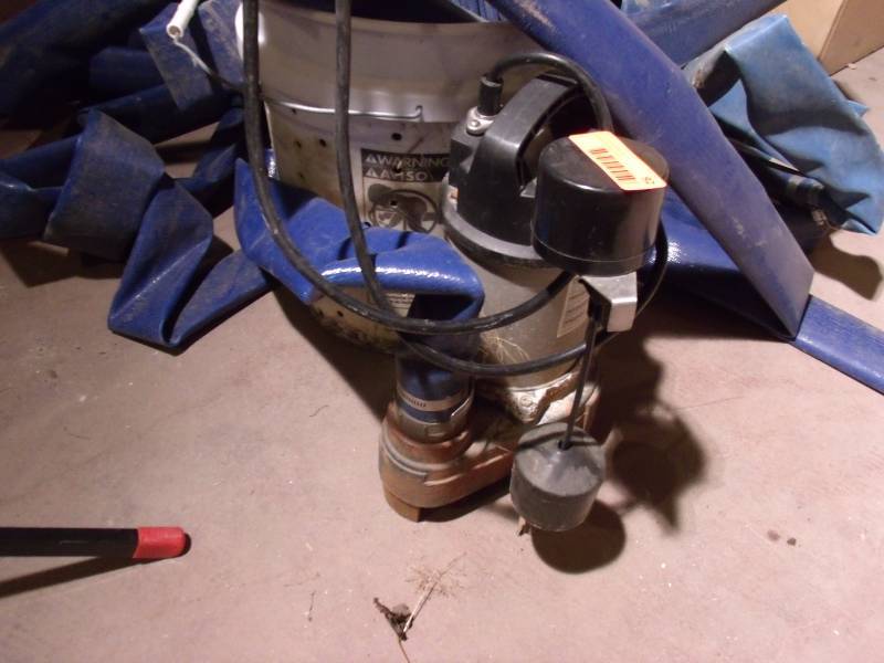 Sump pump and hose
