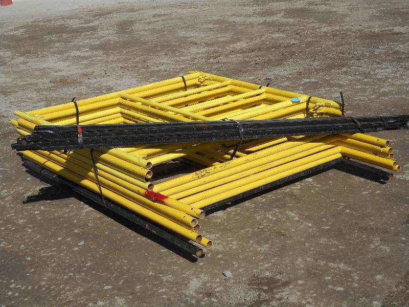 Pallet Of (9) Industrial Steel Scaf...