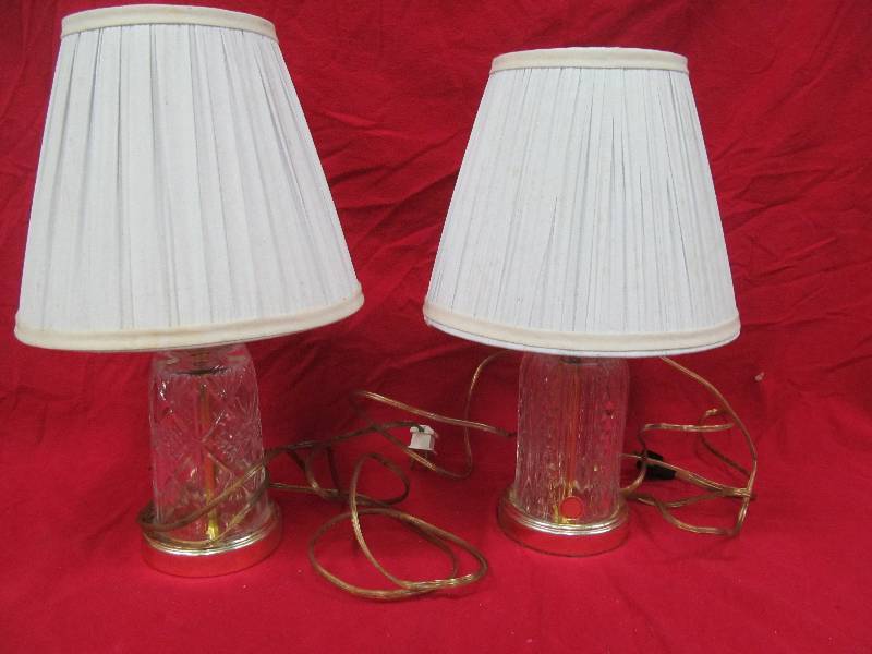 lot 67 image: crystal lamps