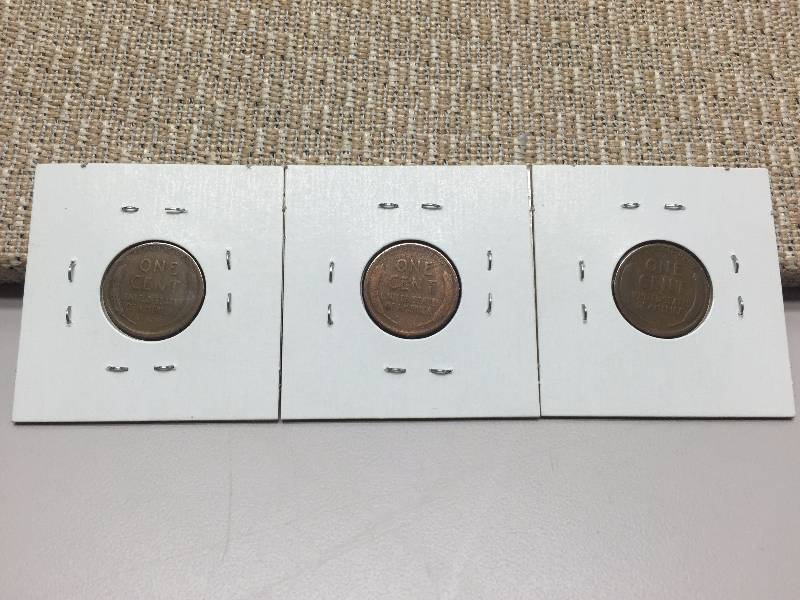 1916 P,D, S WHEAT CENTS