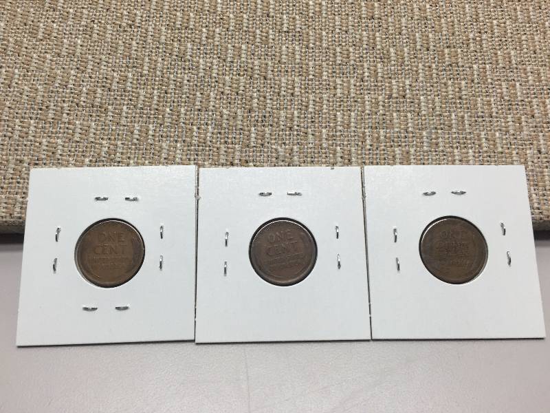 1928 P, D, S WHEAT CENTS