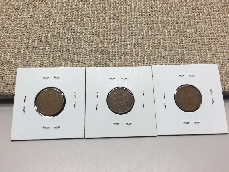 1929 P, D, S WHEAT CENTS