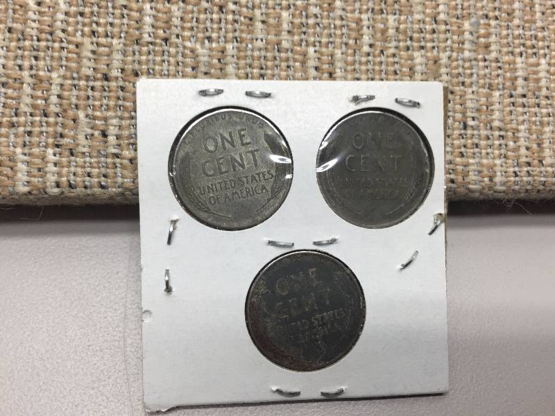 1943 P, D, S WHEAT CENTS