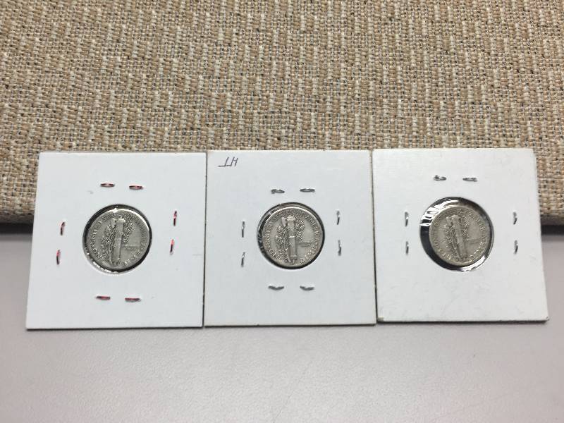 1937 P, D, S MERCURY DIMES