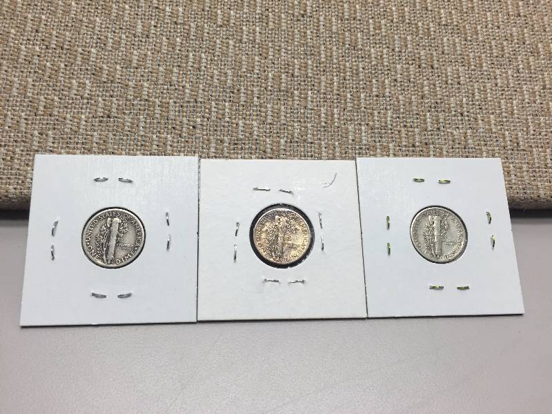 1941 P, D, S MERCURY DIMES