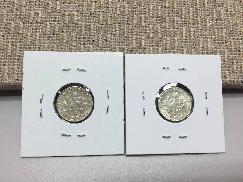 1964 P, D ROOSEVELT DIMES