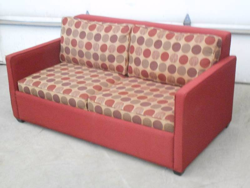 (1) 2-Seater Fabic Sleeper Sofa, Pu...
