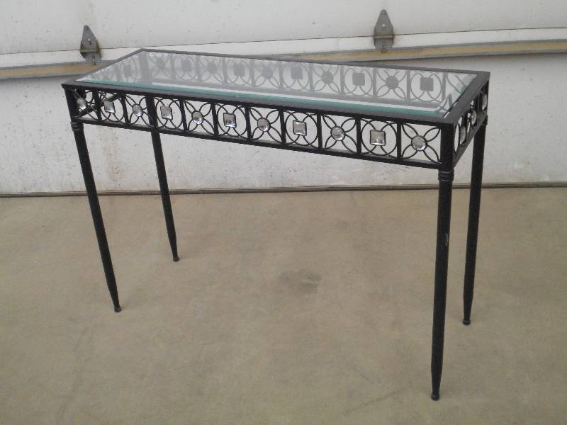 14x42 Steel Sofa Table With Bevel...