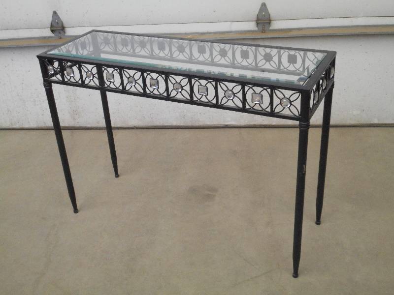 14x42 Steel Sofa Table With Bevel...