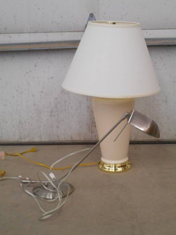 (1) Adjustable Desk Light & (1) Tab...