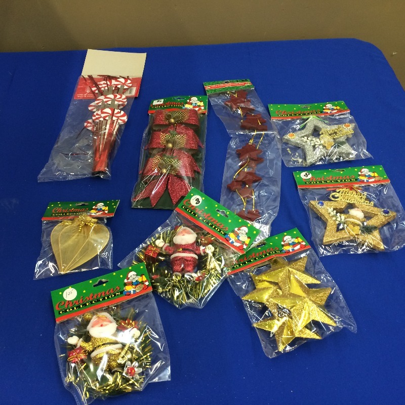Large Lot of assorted Christmas Items  Ornaments  Lot of approx. 50-75  All New Product  View all pictures