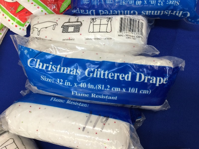Large lot of Assorted Tree Ornaments, Tree skirts, Tree Bags  - All New Product  view all pictures