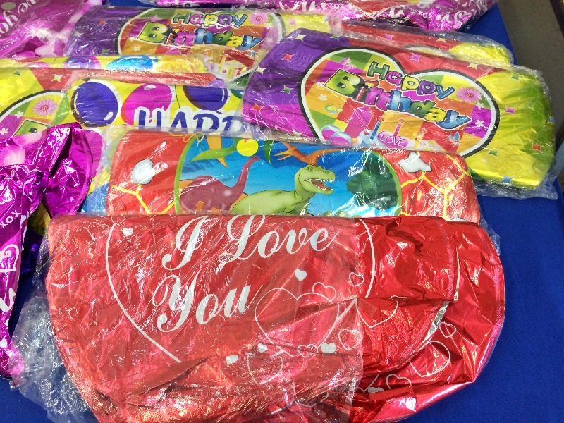 Large lot of Helium Balloons  - All New Product  - View All Pictures  estimated  200 