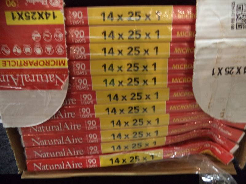 Lot - NaturalAire Filters, 14x25x1