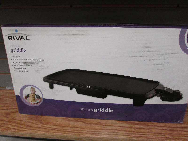 lot 47 image: Rival 20 inch non-stick griddle 150...