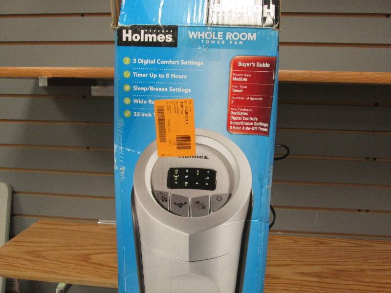 lot 59 image: Holmes Whole Room Tower Fan 3 speed...