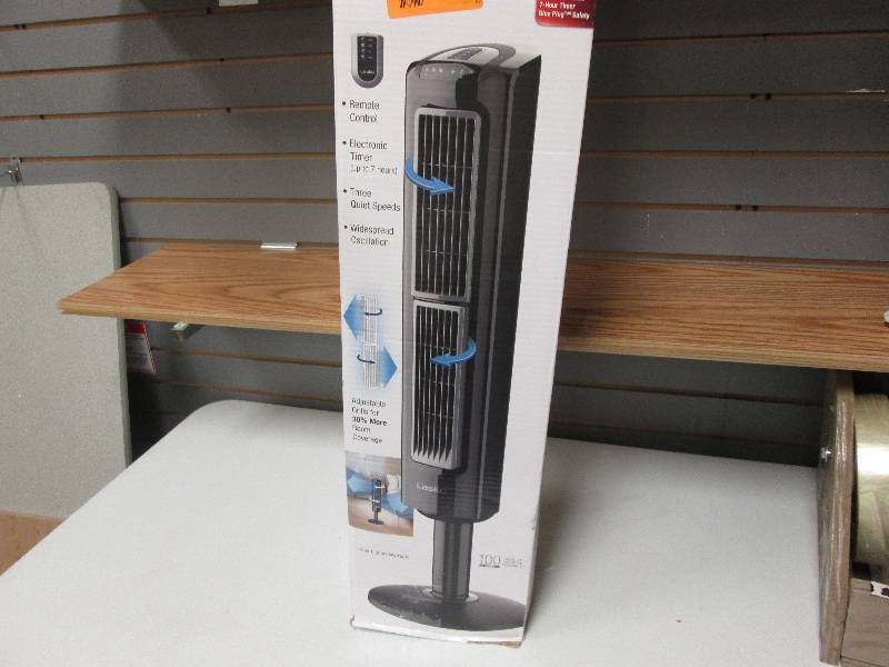 lot 62 image: Lasko Oscillating Tower Fan with Tw...