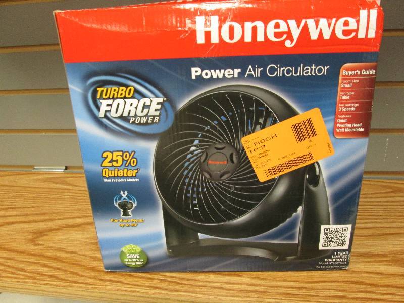 lot 95 image: Honeywell Power Air Circulator- tes...