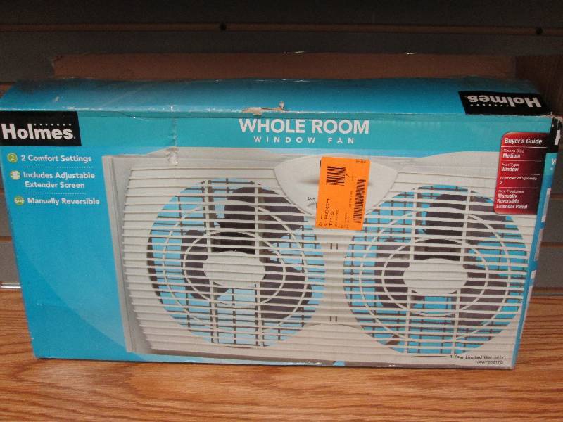 lot 98 image: Holmes Whole Room window fan- teste...