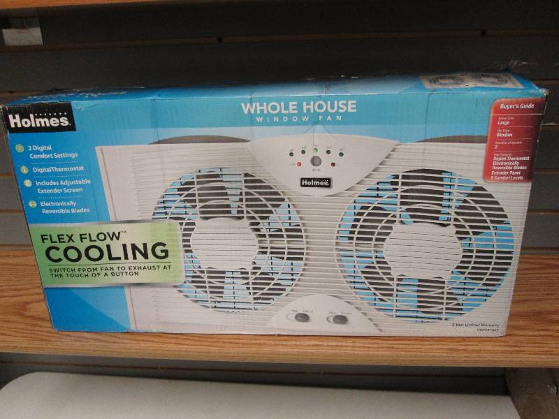 lot 109 image: Holmes Whole House Window Fan - tes...