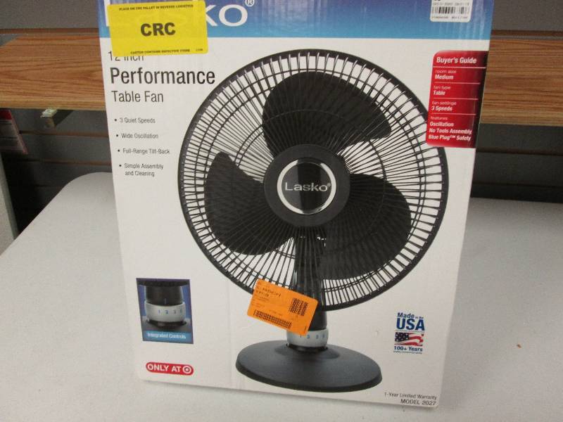 lot 116 image: Lasko 12 inch Performance table Fan...