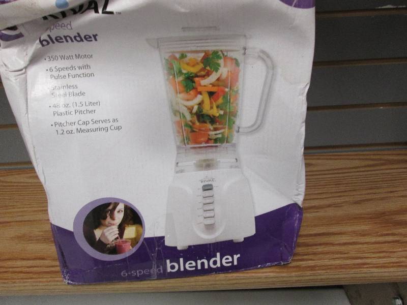 lot 168 image: Rival 6 speed blender RV-928- box d...