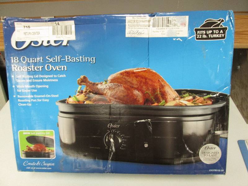 lot 170 image: Oster 18 quart self basting roaster...