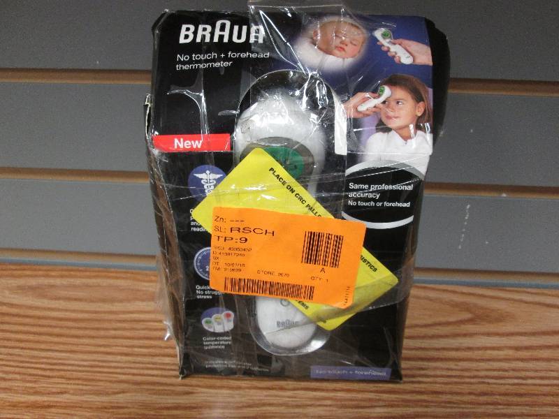 lot 199 image: Braun No touch plus forehead thermo...