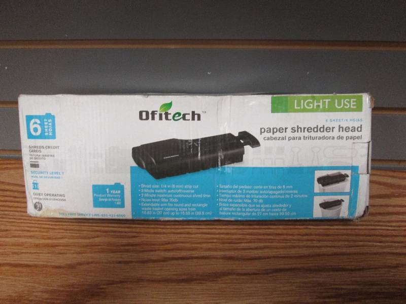 lot 205 image: Ofitech Paper Shredder Head for lig...