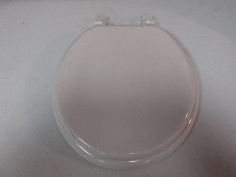 lot 236 image: White toilet bowl seat...