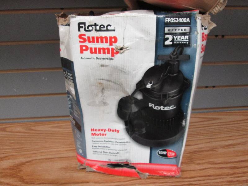 lot 250 image: Flotec Sump Pump Automatic Submersi...