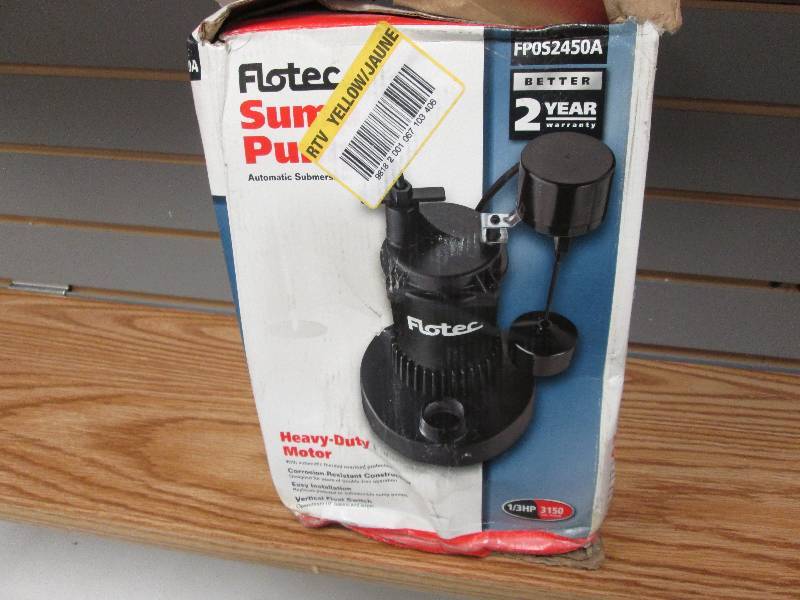 lot 251 image: Flotec Automatic Submersible Sump P...