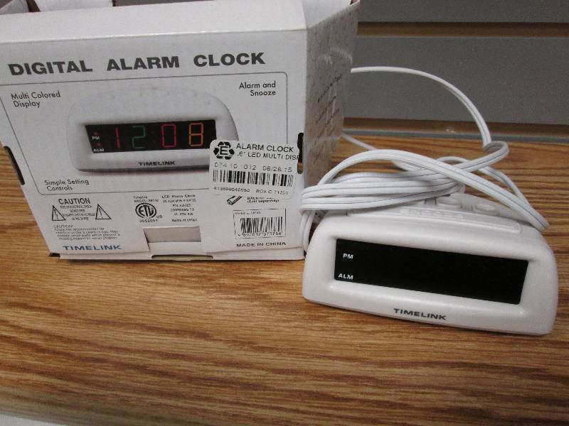 lot 295 image: Digital Alarm Clock multicolored di...