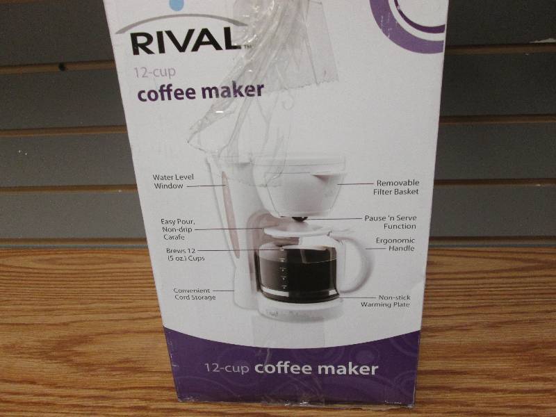 lot 315 image: Rival 12-cup coffee maker - tested...