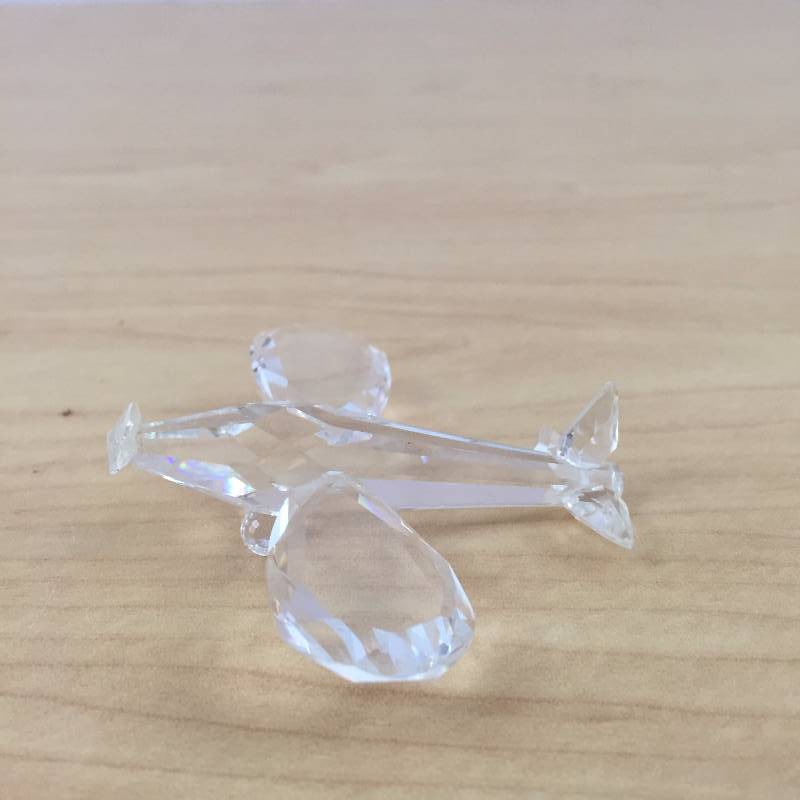 lot 101 image: Vintage Swarovski Lead Crystal Toy Airplane Propeller Style Miniature Figurine - Beautiful  No Chips