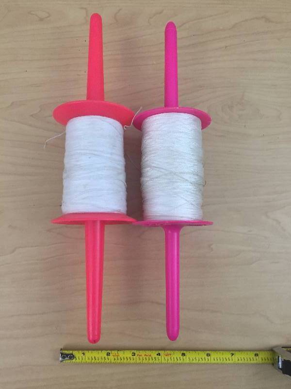 lot 116 image: 2 Heavy Duty Old School Big Reels of Kite String