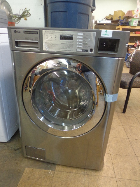 Gray LG Commercial Washer
