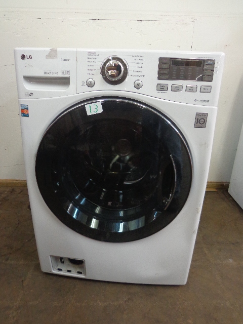 White LG Steam Inverter Direct Drive Washer
