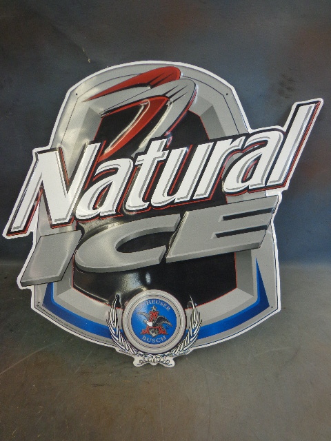 Natural Ice Anheuser Busch Sign