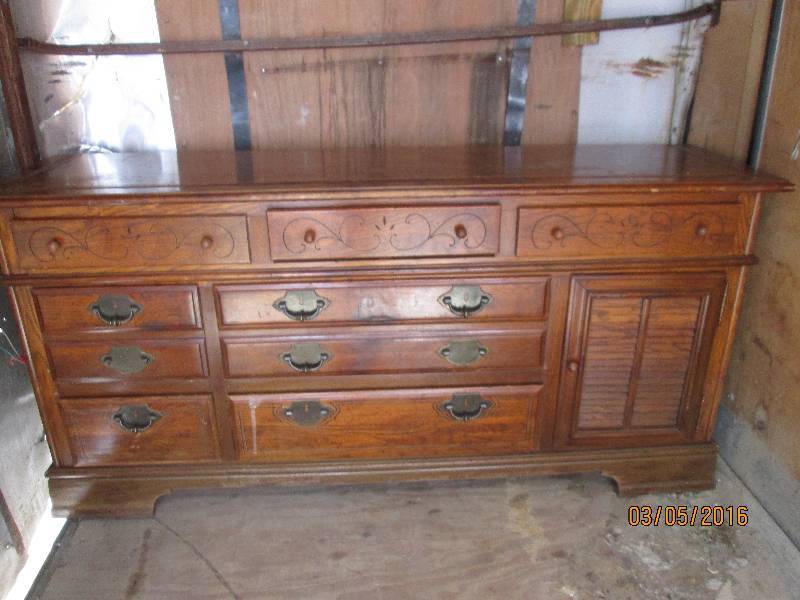 lot 60 image: dresser, measures 69 x 19 and 33.5...