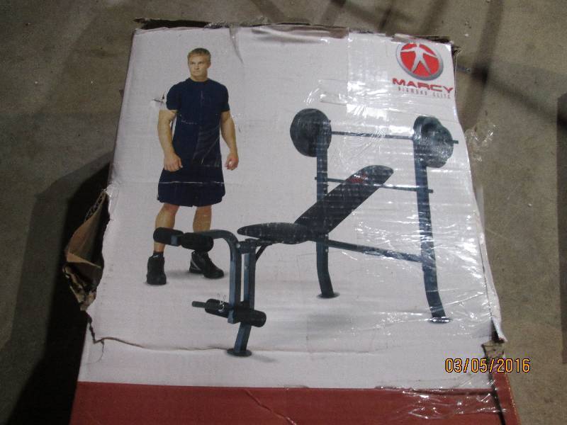 lot 105 image: Standard strength weight bench...