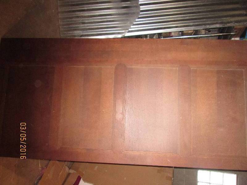 lot 107 image: Decorative wood panel appears 35 x ...