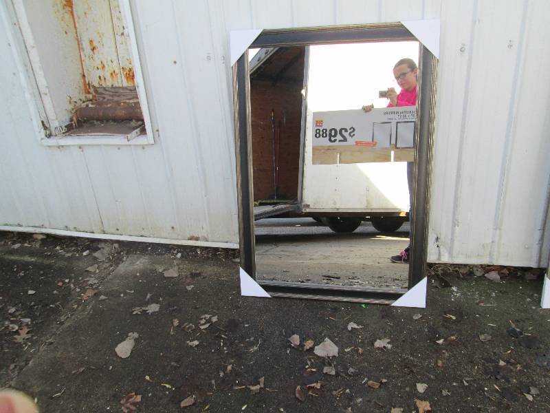 lot 134 image: Brand new 29.5 x 41.5 framed mirro...