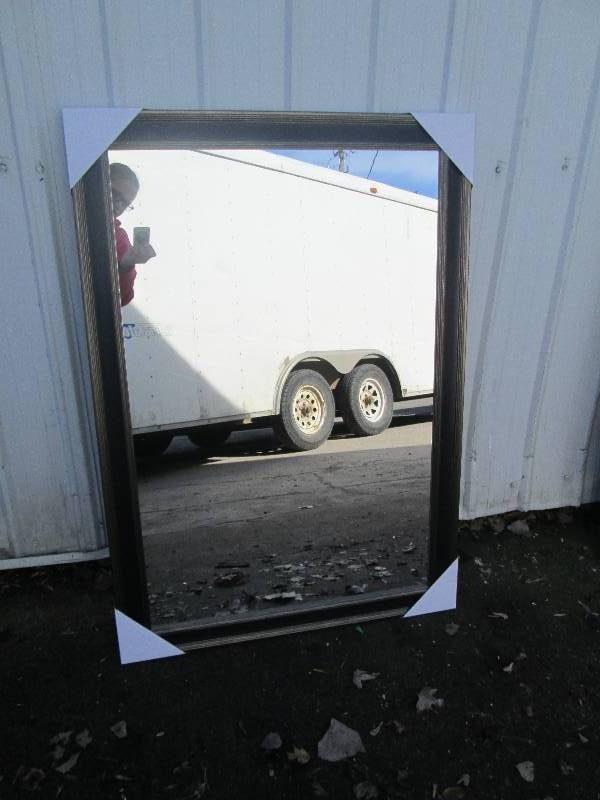 lot 137 image: Brand new 29.5 x 41.5 framed mirro...