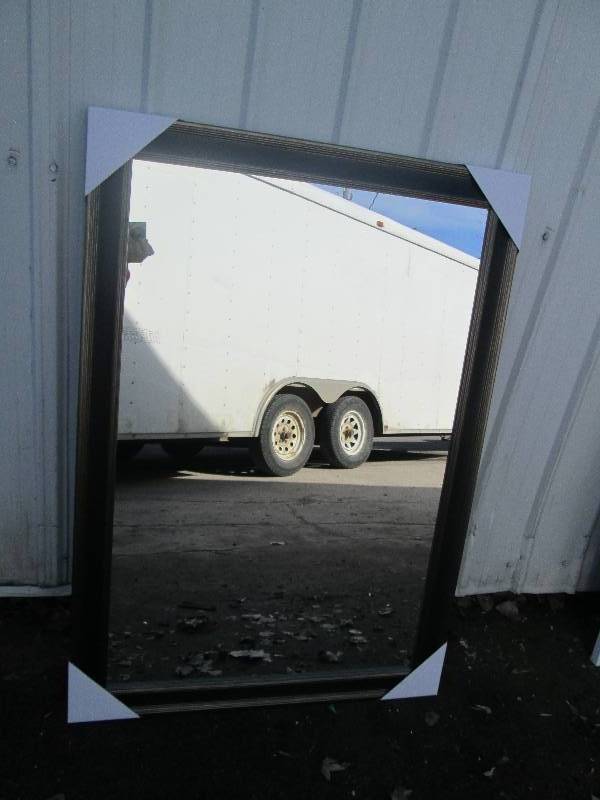 lot 140 image: Brand new 29.5 x 41.5 framed mirro...