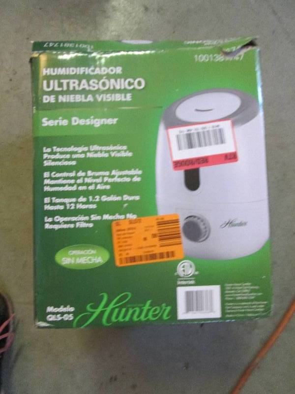 lot 151 image: Hunter ultrasonic humidifier...