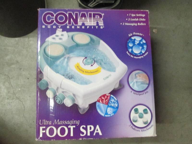 lot 172 image: Conair foot spa...